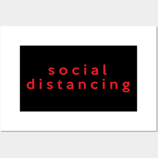 social distancing Posters and Art